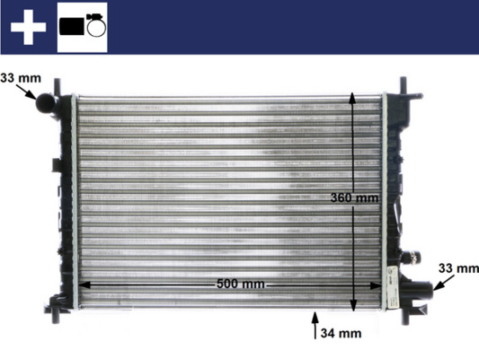 Mahle Original Radiateur CR 381 000S