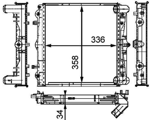 Mahle Original Radiateur CR 383 000P