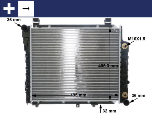 Radiateur Mahle Original CR 406 000S