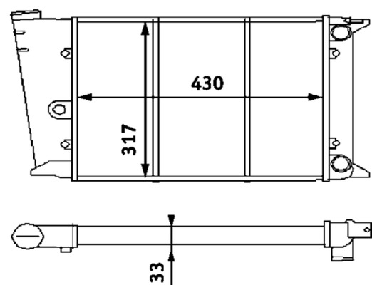 Mahle Original Radiateur CR 420 000P