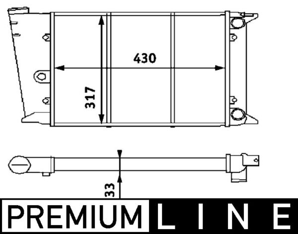 Mahle Original Radiateur CR 420 000P