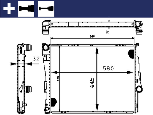 Mahle Original Radiateur CR 455 000S