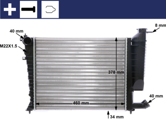 Mahle Original Radiateur CR 478 000S