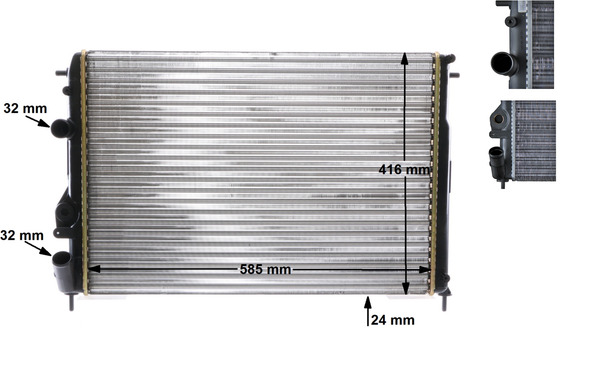 Mahle Original Radiateur CR 493 000S