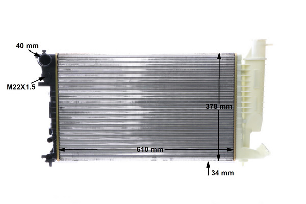 Mahle Original Radiateur CR 498 000S