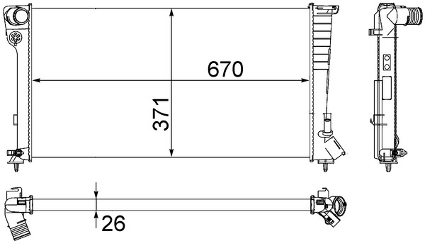 Mahle Original Radiateur CR 504 000S