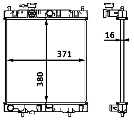 Mahle Original Radiateur CR 540 000S