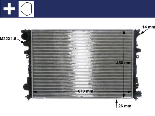 Mahle Original Radiateur CR 587 000S