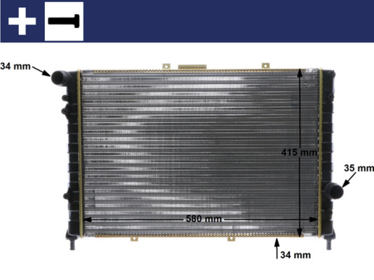 Mahle Original Radiateur CR 589 000S