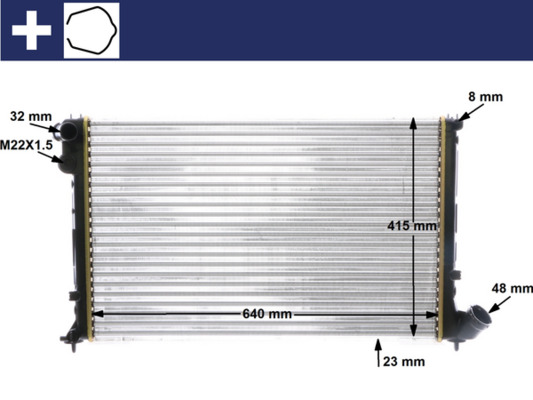 Mahle Original Radiateur CR 593 000S