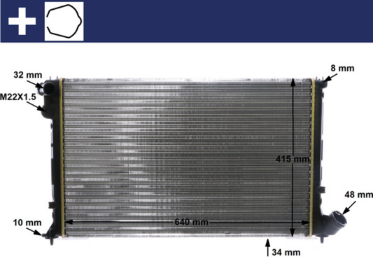 Mahle Original Radiateur CR 594 000S