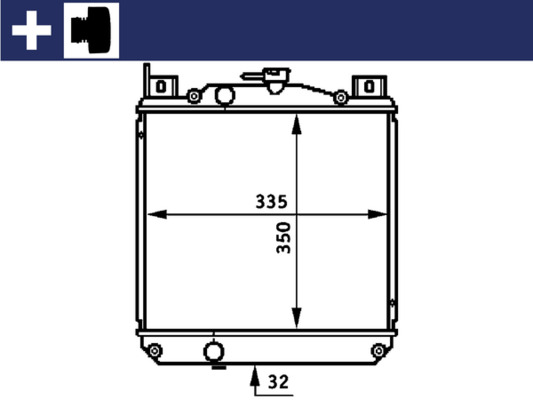 Mahle Original Radiateur CR 655 000S