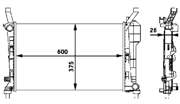 Mahle Original Radiateur CR 660 000P