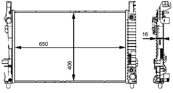 Mahle Original Radiateur CR 661 000P