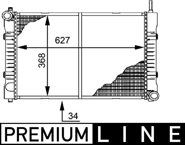 Mahle Original Radiateur CR 676 000P