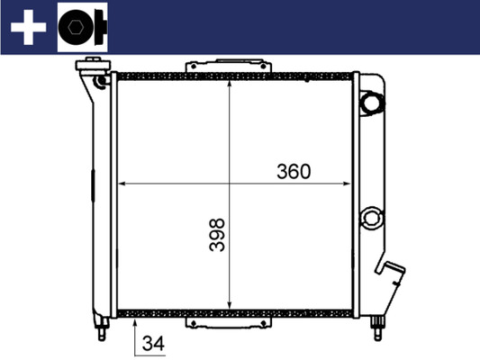 Radiateur Mahle Original CR 832 000S