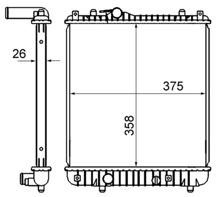 Mahle Original Radiateur CR 837 000S