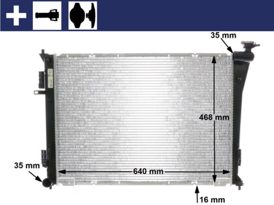 Mahle Original Radiateur CR 846 000S