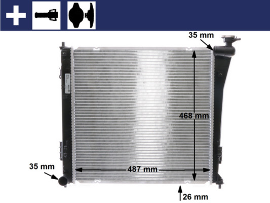 Mahle Original Radiateur CR 848 000S