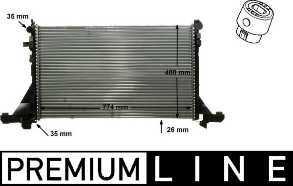 Mahle Original Radiateur CR 866 000P