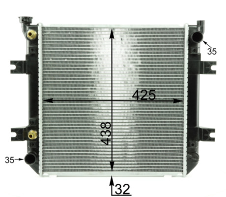 Mahle Original Radiateur CR 871 000S