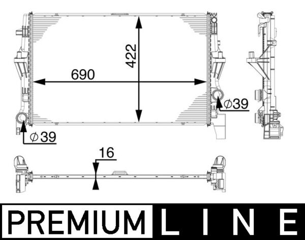 Mahle Original Radiateur CR 902 000P