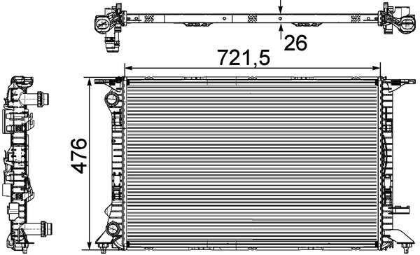 Mahle Original Radiateur CR 905 000P