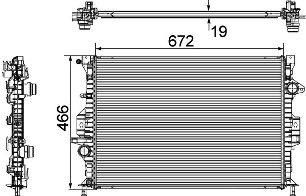 Mahle Original Radiateur CR 907 000P