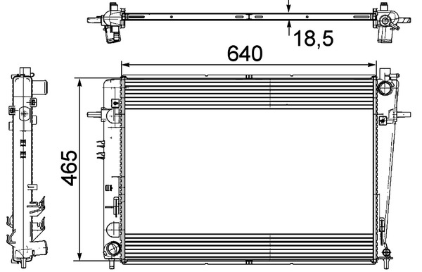 Mahle Original Radiateur CR 909 000P