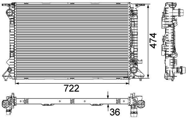 Mahle Original Radiateur CR 912 000P