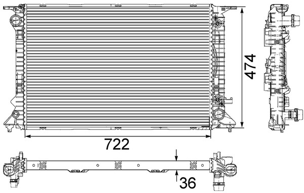 Mahle Original Radiateur CR 912 000S