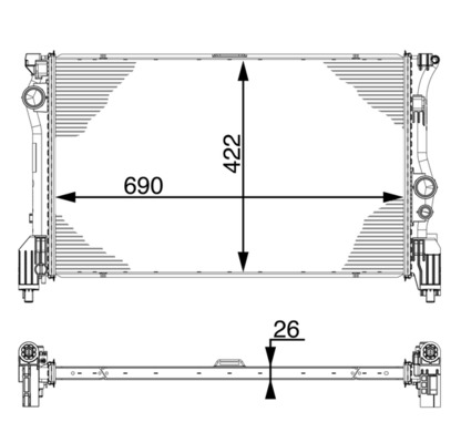 Mahle Original Radiateur CR 931 000P