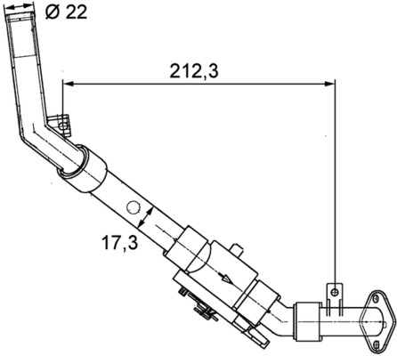 Mahle Original Kachelkraan /Koelvloeistof regelklep CV 4 000P