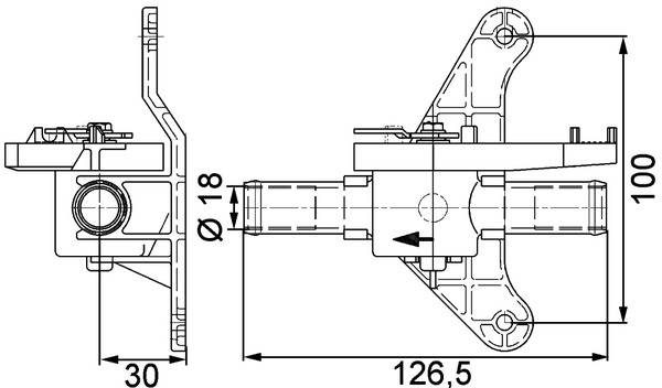 Mahle Original Kachelkraan /Koelvloeistof regelklep CV 5 000P