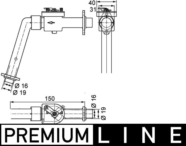 Mahle Original Kachelkraan /Koelvloeistof regelklep CV 7 000P