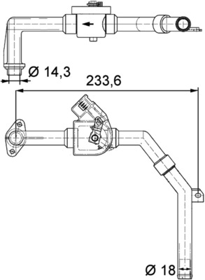 Mahle Original Kachelkraan /Koelvloeistof regelklep CV 9 000P