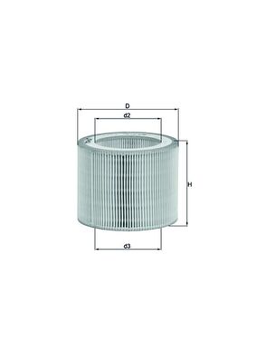 Luchtfilter Mahle Original LX 3009