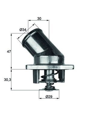 Mahle Original Thermostaat TI 3 87