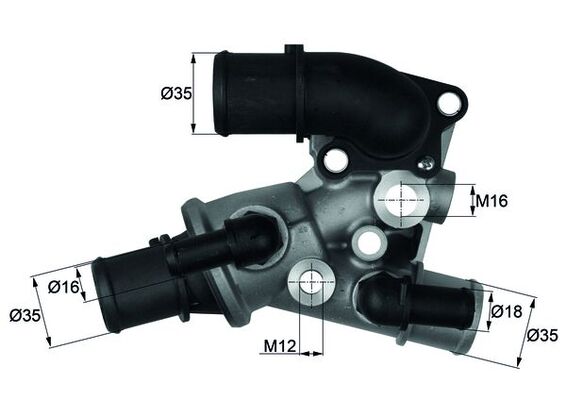 Mahle Original Thermostaat TI 117 80D