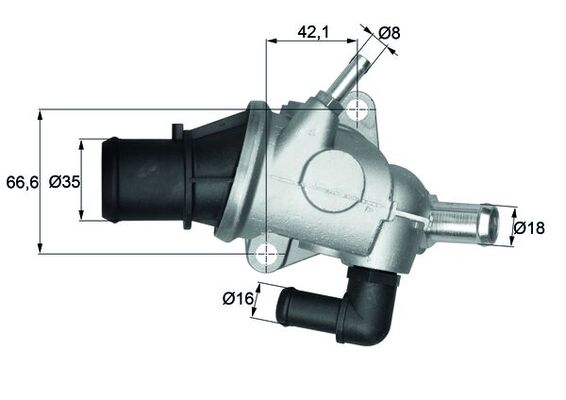 Mahle Original Thermostaat TI 125 88