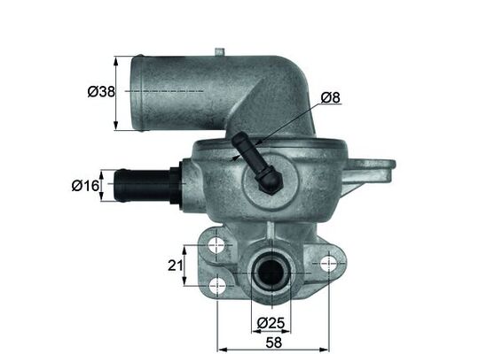 Thermostaat Mahle Original TI 133 88D