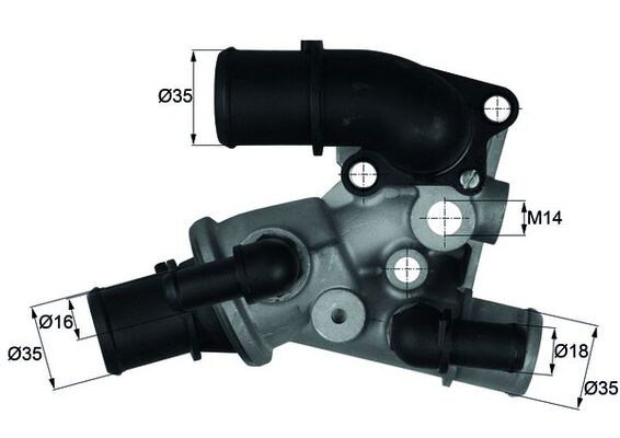 Mahle Original Thermostaat TI 140 80D