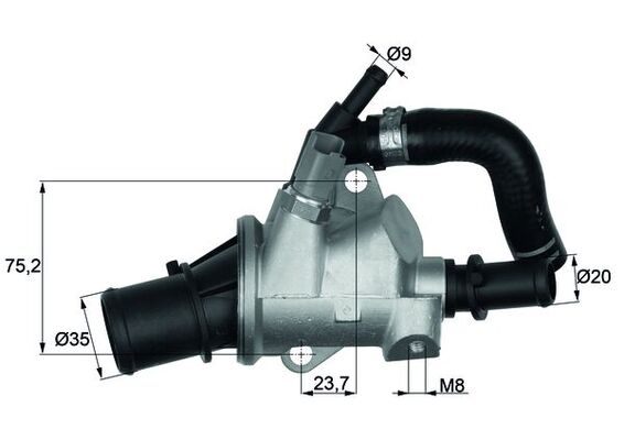 Thermostaat Mahle Original TI 145 88