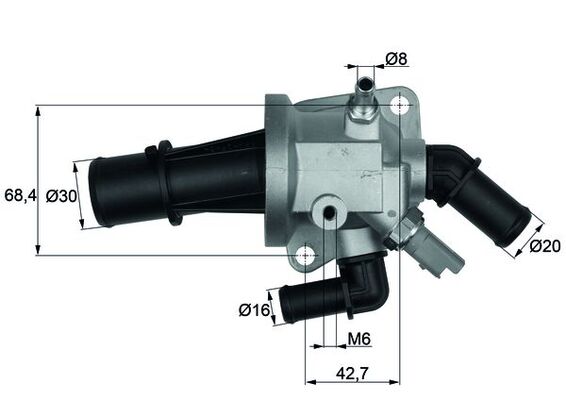 Thermostaat Mahle Original TI 153 88