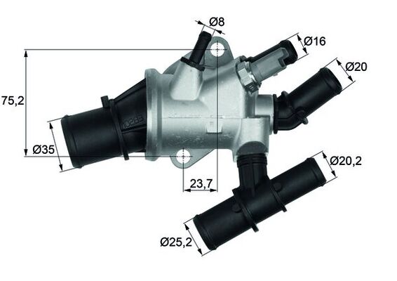 Mahle Original Thermostaat TI 155 88