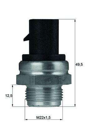 Temperatuurschakelaar Mahle Original TSW 13D