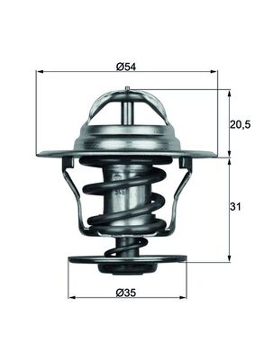 Mahle Original Thermostaat TX 15 87D