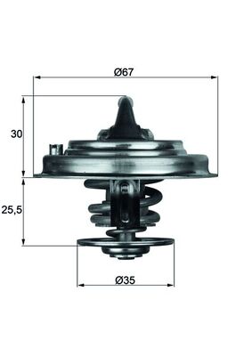 Mahle Original Thermostaat TX 34 82D