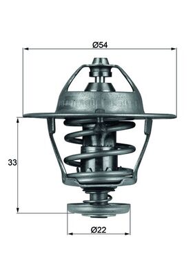 Mahle Original Thermostaat TX 53 85D