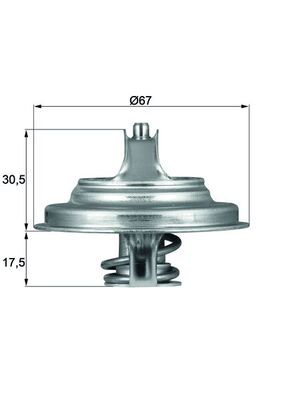 Thermostaat Mahle Original TX 54 83D